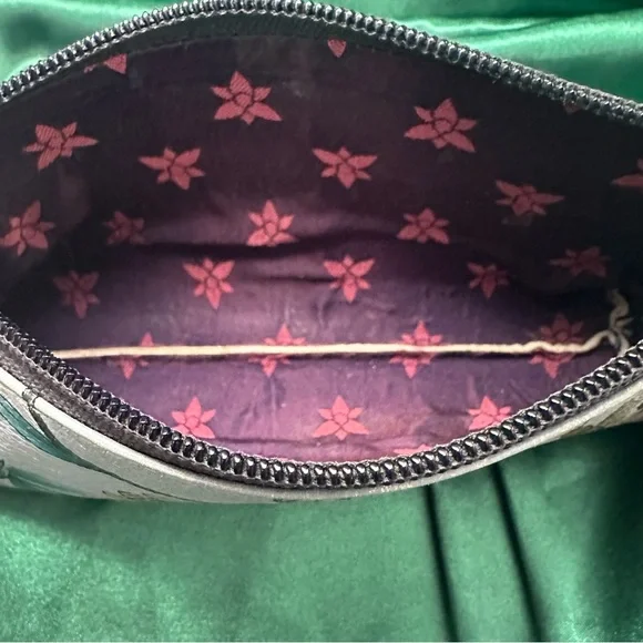 Anuschka Hand-Painted Leather Floral Butterfly Cosmetic Bag - Picture 10 of 10